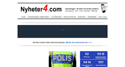 Desktop Screenshot of nyheter4.com